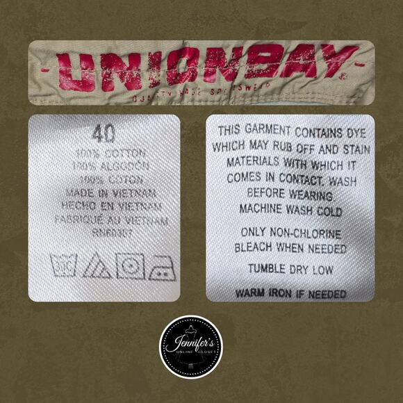 Unionbay Men's Tan Utility Pockets Cargo Shorts Size 40 - Picture 3 of 5